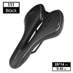 Leather Bike Saddle Road Bike Front Seat Cycling Saddles For Mens Breathable Hollow Cushion Bicycle Saddle Comfort Bike Saddle Ergonomic Waterproof Bicycle Seat For Road Bike Mountain Bike Seats Stevvex