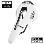 Leather Bike Saddle Road Bike Front Seat Cycling Saddles For Mens Breathable Hollow Cushion Bicycle Saddle Comfort Bike Saddle Ergonomic Waterproof Bicycle Seat For Road Bike Mountain Bike Seats Stevvex
