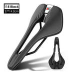 Leather Bike Saddle Road Bike Front Seat Cycling Saddles For Mens Breathable Hollow Cushion Bicycle Saddle Comfort Bike Saddle Ergonomic Waterproof Bicycle Seat For Road Bike Mountain Bike Seats Stevvex