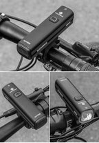Bike Light Front Lamp USB Rechargeable LED 4800mAh Bicycle Light Waterproof Bicycle Light Set USB  Rechargeable Super Bright Bike Headlight For Night Riding Bracket 1000LM