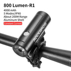Bike Light Front Lamp USB Rechargeable LED 4800mAh Bicycle Light Waterproof Bicycle Light Set USB  Rechargeable Super Bright Bike Headlight For Night Riding Bracket 1000LM