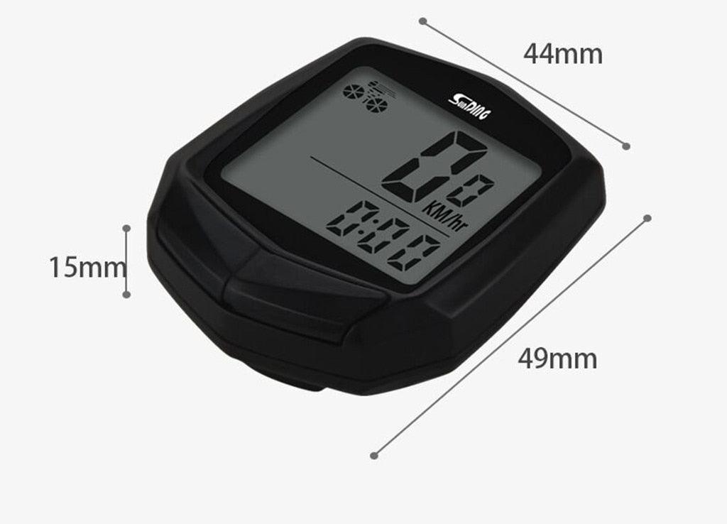 Cycling Wired Stopwatch Waterproof Bike Computer With LCD Digital Display Bicycle Odometer Speedometer Riding Bike Accessories Wired Sensor Digital Backlight Odometer Cycling Computer Tracker Stevvex