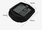 Cycling Wired Stopwatch Waterproof Bike Computer With LCD Digital Display Bicycle Odometer Speedometer Riding Bike Accessories Wired Sensor Digital Backlight Odometer Cycling Computer Tracker Stevvex