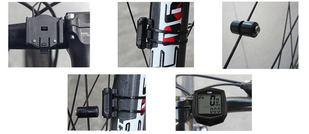 Cycling Wired Stopwatch Waterproof Bike Computer With LCD Digital Display Bicycle Odometer Speedometer Riding Bike Accessories Wired Sensor Digital Backlight Odometer Cycling Computer Tracker Stevvex