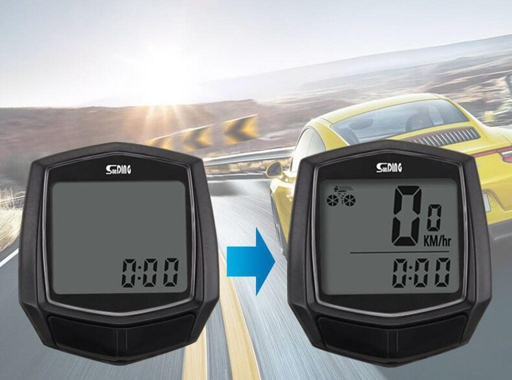 Cycling Wired Stopwatch Waterproof Bike Computer With LCD Digital Display Bicycle Odometer Speedometer Riding Bike Accessories Wired Sensor Digital Backlight Odometer Cycling Computer Tracker Stevvex