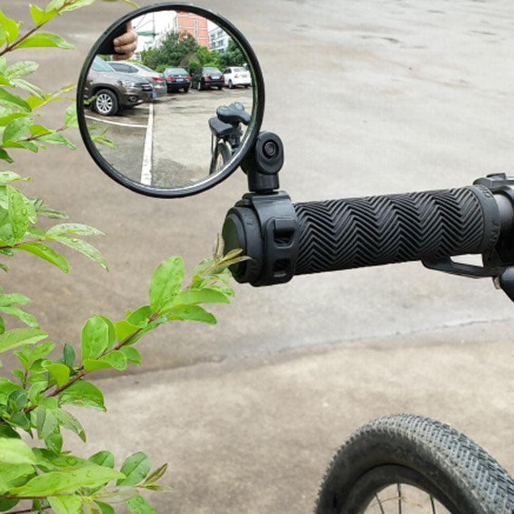 Bicycle Rearview Mirror Universal Handlebar Rearview Mirror 360 degree Rotate Rear View For Bike Bicycle Cycling Accessories Bicycle Rear Adjustable Rearview Mirror 360° Rotatable Rear-View Mirrors Handlebar Mounted Glass Mirror Universal Rearview Stevvex
