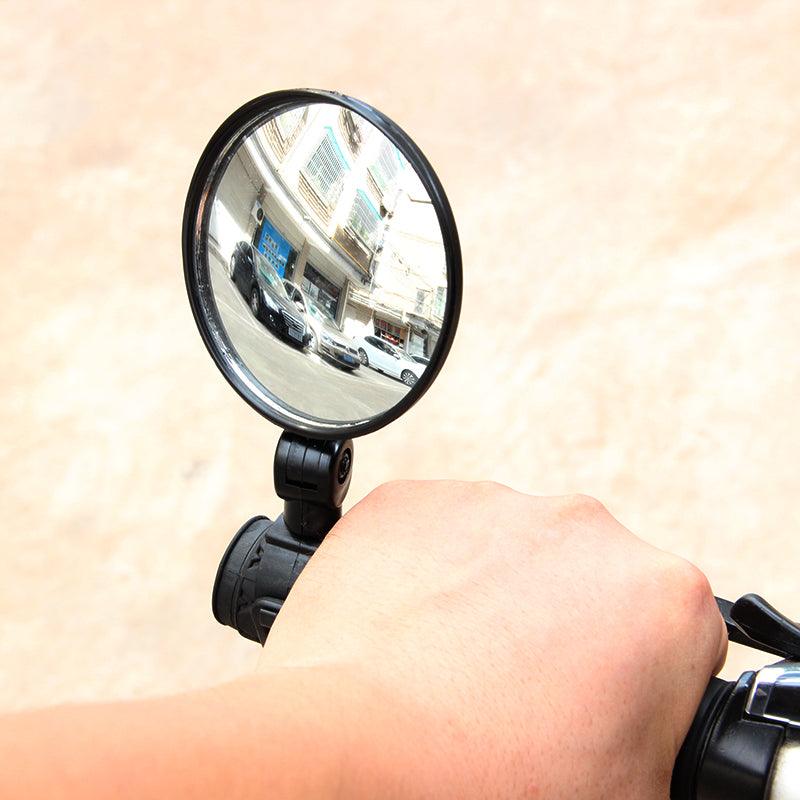 Bicycle Rearview Mirror Universal Handlebar Rearview Mirror 360 degree Rotate Rear View For Bike Bicycle Cycling Accessories Bicycle Rear Adjustable Rearview Mirror 360° Rotatable Rear-View Mirrors Handlebar Mounted Glass Mirror Universal Rearview Stevvex