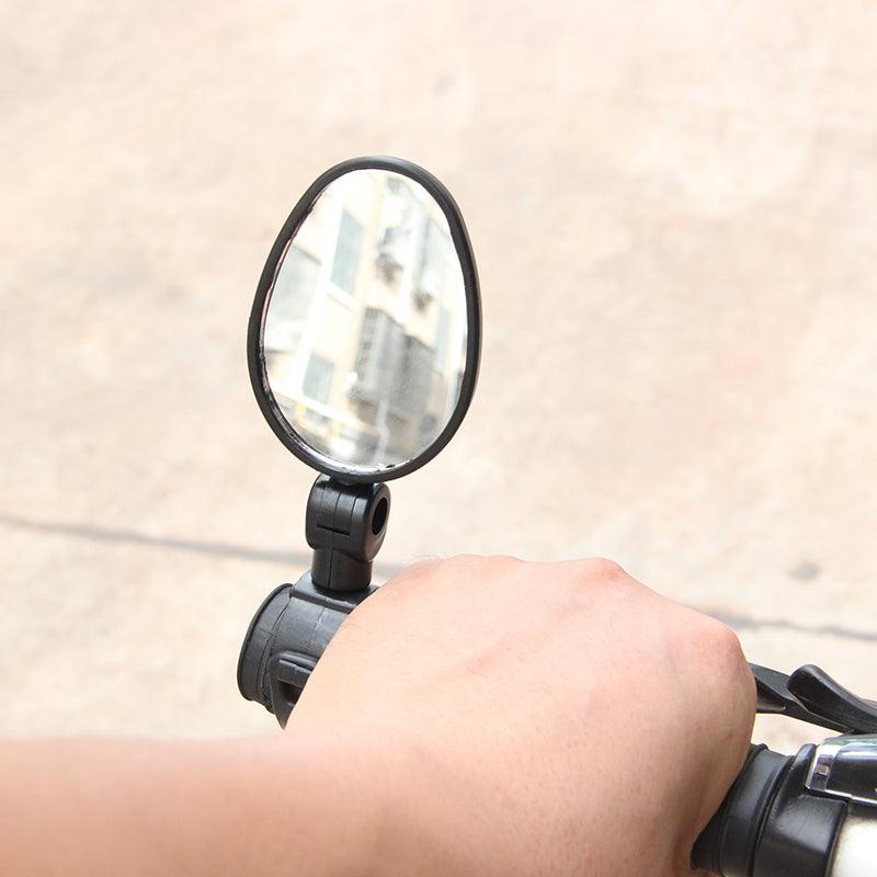 Bicycle Rearview Mirror Universal Handlebar Rearview Mirror 360 degree Rotate Rear View For Bike Bicycle Cycling Accessories Bicycle Rear Adjustable Rearview Mirror 360° Rotatable Rear-View Mirrors Handlebar Mounted Glass Mirror Universal Rearview Stevvex