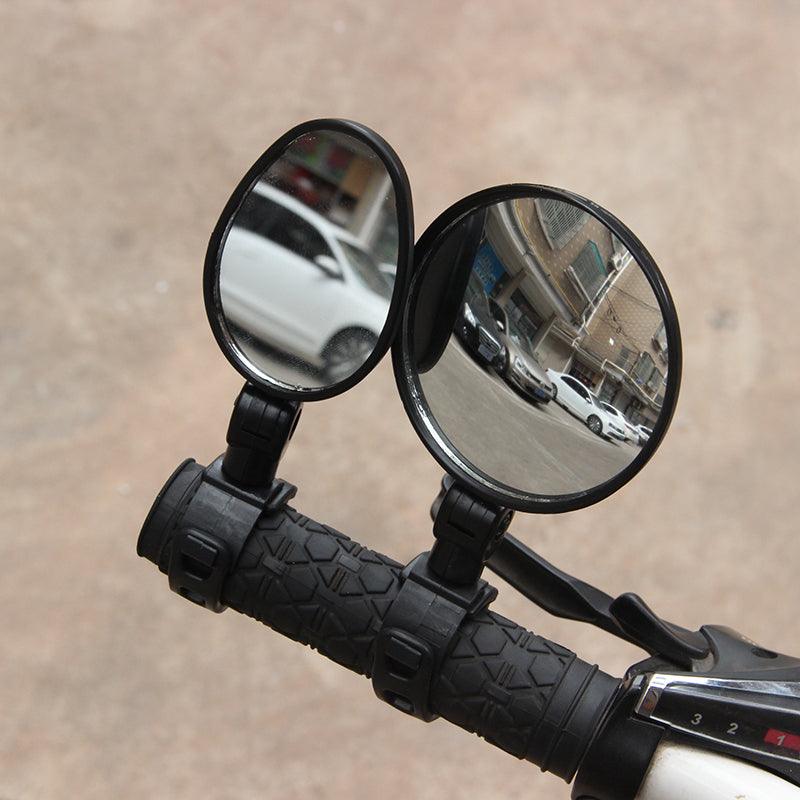 Bicycle Rearview Mirror Universal Handlebar Rearview Mirror 360 degree Rotate Rear View For Bike Bicycle Cycling Accessories Bicycle Rear Adjustable Rearview Mirror 360° Rotatable Rear-View Mirrors Handlebar Mounted Glass Mirror Universal Rearview Stevvex