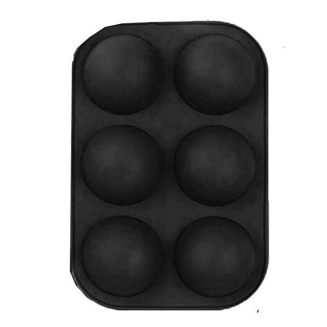 Half Sphere Silicone Soap Molds Bakeware Cake Decorating Tools Pudding Jelly Chocolate Fondant Mould Ball Biscuit Baking Mould 6 Holes Silicone Mold Half Ball Sphere For Making Chocolate Cake Jelly Pudding Handmade Soap Stevvex