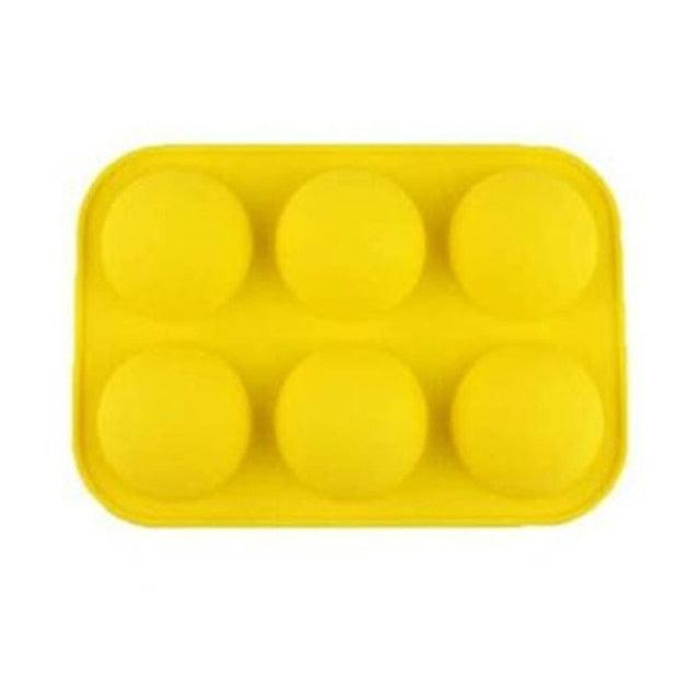 Half Sphere Silicone Soap Molds Bakeware Cake Decorating Tools Pudding Jelly Chocolate Fondant Mould Ball Biscuit Baking Mould 6 Holes Silicone Mold Half Ball Sphere For Making Chocolate Cake Jelly Pudding Handmade Soap Stevvex