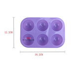 Half Sphere Silicone Soap Molds Bakeware Cake Decorating Tools Pudding Jelly Chocolate Fondant Mould Ball Biscuit Baking Mould 6 Holes Silicone Mold Half Ball Sphere For Making Chocolate Cake Jelly Pudding Handmade Soap Stevvex