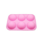 Half Sphere Silicone Soap Molds Bakeware Cake Decorating Tools Pudding Jelly Chocolate Fondant Mould Ball Biscuit Baking Mould 6 Holes Silicone Mold Half Ball Sphere For Making Chocolate Cake Jelly Pudding Handmade Soap Stevvex