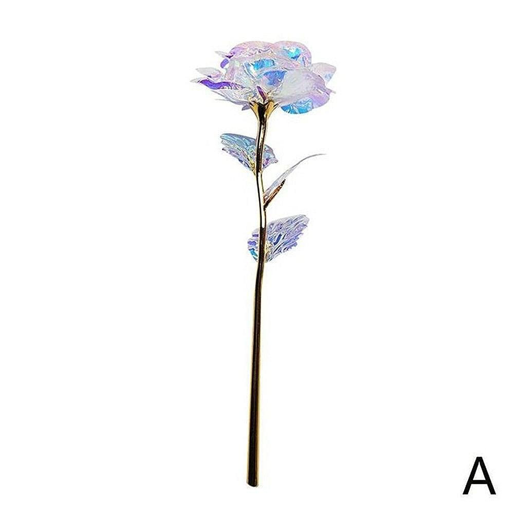 24k Aluminum Foil Lighting Rose Gift For Women Valentine's Day Mother's Day Birthday Thanksgiving Day Christmas Wedding Anniversary Stevvex