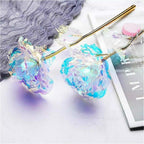 24k Aluminum Foil Lighting Rose Gift For Women Valentine's Day Mother's Day Birthday Thanksgiving Day Christmas Wedding Anniversary Stevvex