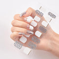 Glitter Series Shiny Manicure Decoration Designed Nail Art Stickers Nail Decoration Nail Wraps Shiny Tattoos Kids Nails Art Decoration Nail Strips Shiny French Tip Guides Stickers French Nail Stickers Form Fringe Guides Stevvex