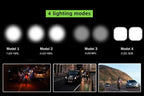 4000mAh Bike LED Lights Bicycle Computer With Horn USB Rechargeable Flashlight Bike Speedometer Waterproof USB Rechargeable Bicycle Computer With Loud Bike Bell Waterproof Bike Odometer