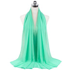 Luxury Fashion Long Soft Solid Chiffon Scarf Head Wrap Echarpe Shawl Lightweight Headscarf Instant Ready To Wear Elegant Hijab Scarf Wrap Muslim Shawl Islamic Hijabs Arab Wrap Head Scarves For Women