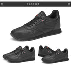 Autumn Womens Mens Sneakers Black Fashion Vulcanized Shoes Lace-up Casual Flats Light Couple Fashion Sneakers Breathable Casual Comfortable Lightweight Sneakers Stevvex