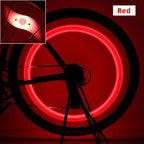 Bike Spoke Light Bicycle Wire Tyre Silicone LED Cycling Wheel Wire Warning Glowing Lamp Ultra Bright Waterproof Bicycle Spoke Lights Cycling Decoration Safety Warning Tire Strip Light Stevvex