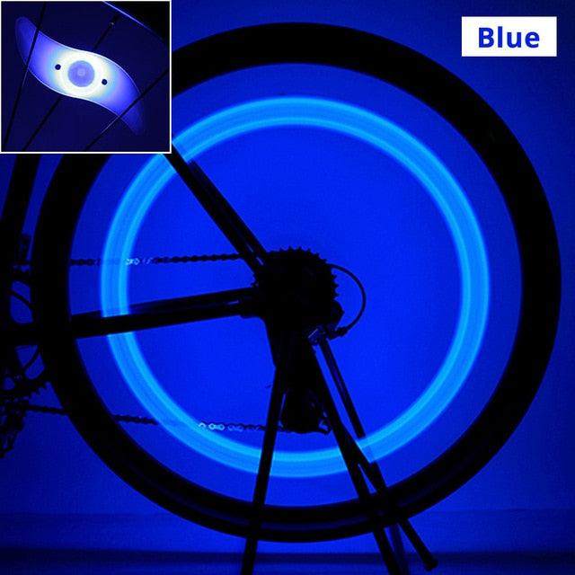 Bike Spoke Light Bicycle Wire Tyre Silicone LED Cycling Wheel Wire Warning Glowing Lamp Ultra Bright Waterproof Bicycle Spoke Lights Cycling Decoration Safety Warning Tire Strip Light Stevvex