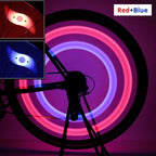 Bike Spoke Light Bicycle Wire Tyre Silicone LED Cycling Wheel Wire Warning Glowing Lamp Ultra Bright Waterproof Bicycle Spoke Lights Cycling Decoration Safety Warning Tire Strip Light Stevvex
