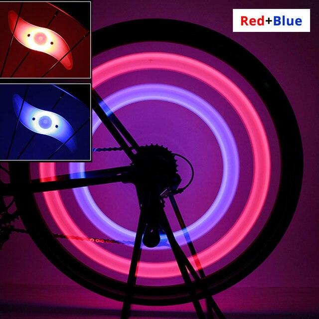 Bike Spoke Light Bicycle Wire Tyre Silicone LED Cycling Wheel Wire Warning Glowing Lamp Ultra Bright Waterproof Bicycle Spoke Lights Cycling Decoration Safety Warning Tire Strip Light Stevvex