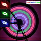 Bike Spoke Light Bicycle Wire Tyre Silicone LED Cycling Wheel Wire Warning Glowing Lamp Ultra Bright Waterproof Bicycle Spoke Lights Cycling Decoration Safety Warning Tire Strip Light Stevvex
