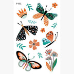 1 Pc Butterfly 3D Temporary Tattoo 52 Style Waterproof Butterfly Tattoos Stickers Temporary Colorful Design For Womens Stevvex