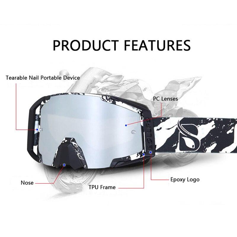 Outdoor Sports Cycling Motorcycle Motorbike Goggles Dust Proof UV 400 - SJB-DIAMOND ELITES