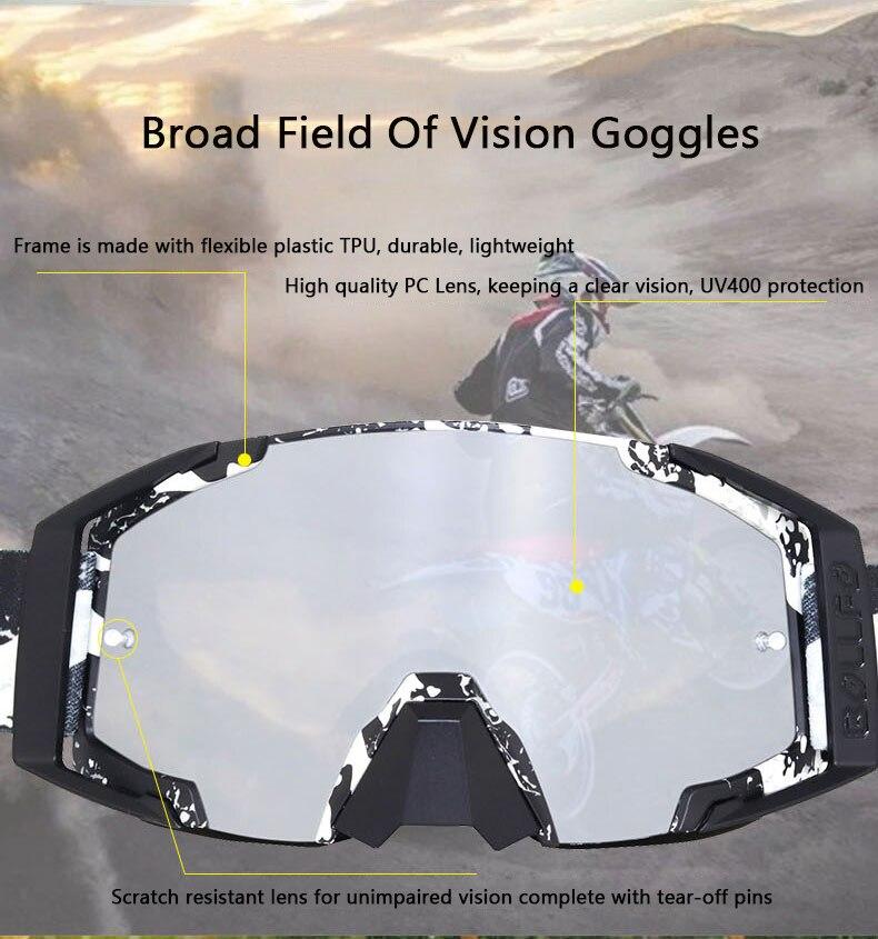Outdoor Sports Cycling Motorcycle Motorbike Goggles Dust Proof UV 400 - SJB-DIAMOND ELITES