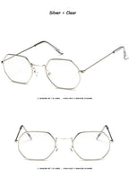 Small Polygon Women Men Sunglasses Delicate Metal Polygon Sunglasses For Women Classic Retro Small Size Frame Women Sunglasses Design Glasses for Men Stevvex