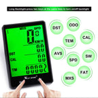 Bicycle Computer Digital Speedometer Backlight Wireless Wired Bike Stopwatch Computer Waterproof Backlight With Digital LCD Display For Outdoor Cycling And Fitness Multi-Function Gifts For Bikers Men Stevvex