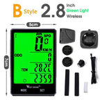 Bicycle Computer Digital Speedometer Backlight Wireless Wired Bike Stopwatch Computer Waterproof Backlight With Digital LCD Display For Outdoor Cycling And Fitness Multi-Function Gifts For Bikers Men Stevvex