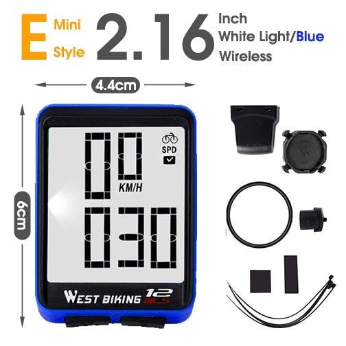 Bicycle Computer Digital Speedometer Backlight Wireless Wired Bike Stopwatch Computer Waterproof Backlight With Digital LCD Display For Outdoor Cycling And Fitness Multi-Function Gifts For Bikers Men Stevvex