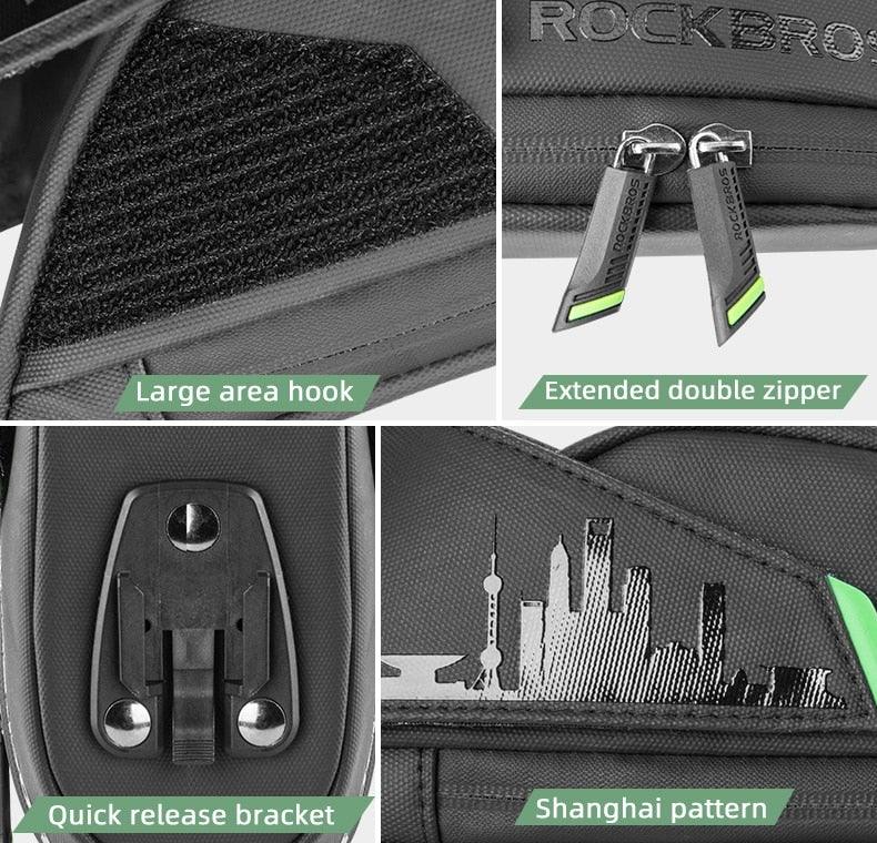 Rainproof Bicycle Bag Shock Proof Bike Bag For Reflective Large Capacity Seat Bike Bag Accessories Bag Seat Bag Bike Bag Under Seat Bicycle Bag Cycling Accessories Storage Pouch Bike For Mountain Road Bike Stevvex