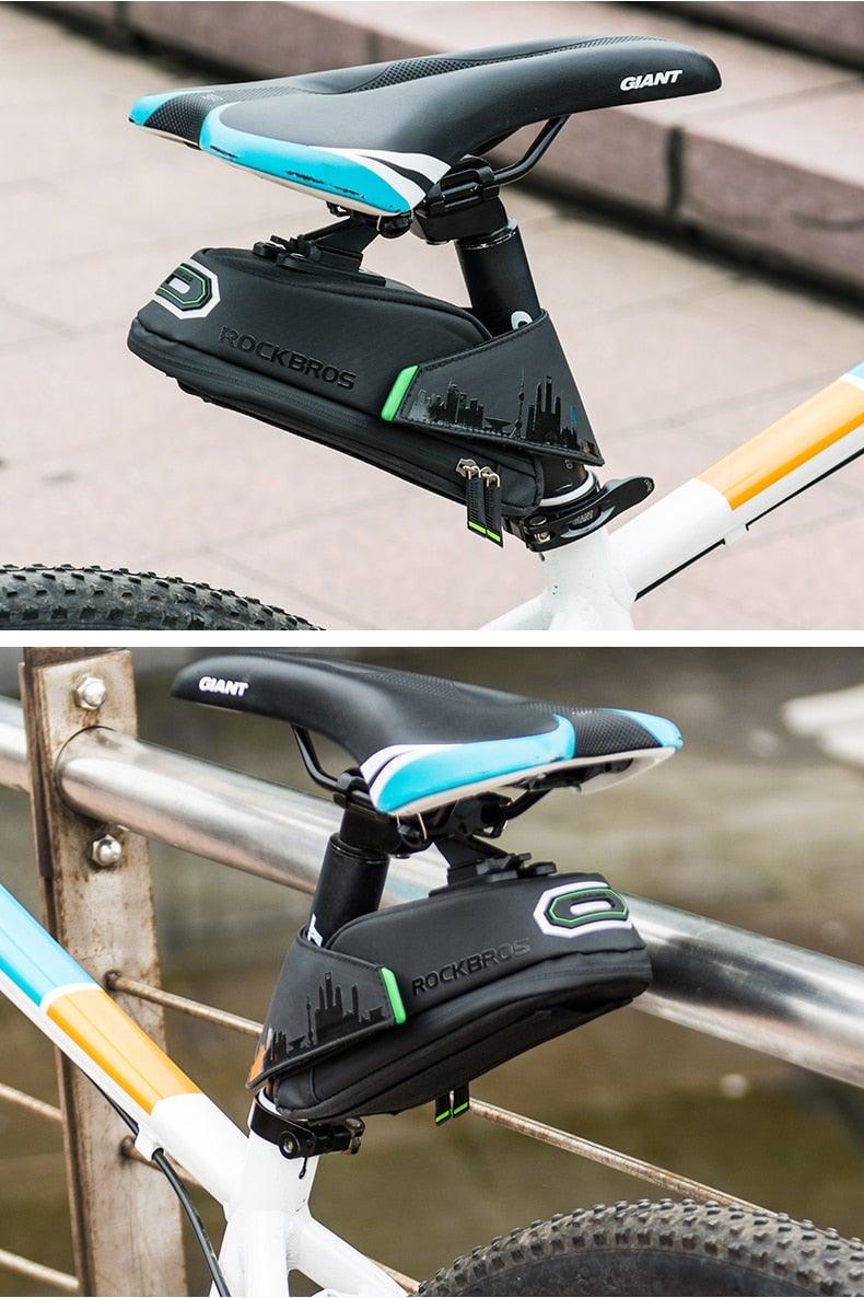 Rainproof Bicycle Bag Shock Proof Bike Bag For Reflective Large Capacity Seat Bike Bag Accessories Bag Seat Bag Bike Bag Under Seat Bicycle Bag Cycling Accessories Storage Pouch Bike For Mountain Road Bike Stevvex
