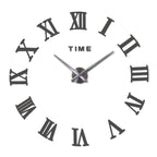 Wall Clock Promotion New Home Decor Large Roman Mirror 3D Wall Clock Mirror Surface Decorative Clock Large Wall Sticker Clock for Living Room Bedroom Office Home Decorations Fashion  Modern Quartz Clocks Living Room  Sticker Watch Stevvex