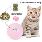 Smart Cat Toys Ball Catnip Cat Training Toy Pet Playing Ball Pet Products Toy for Cats Interactive Chirping Balls Cat Kicker Toys Fun Catnip Toys for Cat Exercise Stevvex