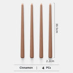 4pc Unscented 12" Candles Colored Long Stick Candle Smokeless Home Wedding Centerpiece Birthday Candle Tall Taper Candles Dripless Unscented Dinner Candle Paraffin Wax Candles Stevvex