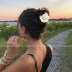 Sweet Flower Shape Hair Clips for Women Girls Hair Claw Chic Barrettes Claw Crab Hairpins Styling Bohemia Hair Jaw Clamps Medium Thick Hair Women Stevvex