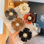 Sweet Flower Shape Hair Clips for Women Girls Hair Claw Chic Barrettes Claw Crab Hairpins Styling Bohemia Hair Jaw Clamps Medium Thick Hair Women Stevvex