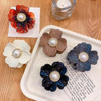 Sweet Flower Shape Hair Clips for Women Girls Hair Claw Chic Barrettes Claw Crab Hairpins Styling Bohemia Hair Jaw Clamps Medium Thick Hair Women Stevvex
