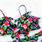 Female Two Piece Swimsuit Low Waist Bikini Floral Printing Swimwear Push Up Bathing Suit  Detachable Padded Push Up Striped Bikini Set Two Piece Swimsuit Ladies Vintage Lace Bikini Sets Beach Swimwear Stevvex