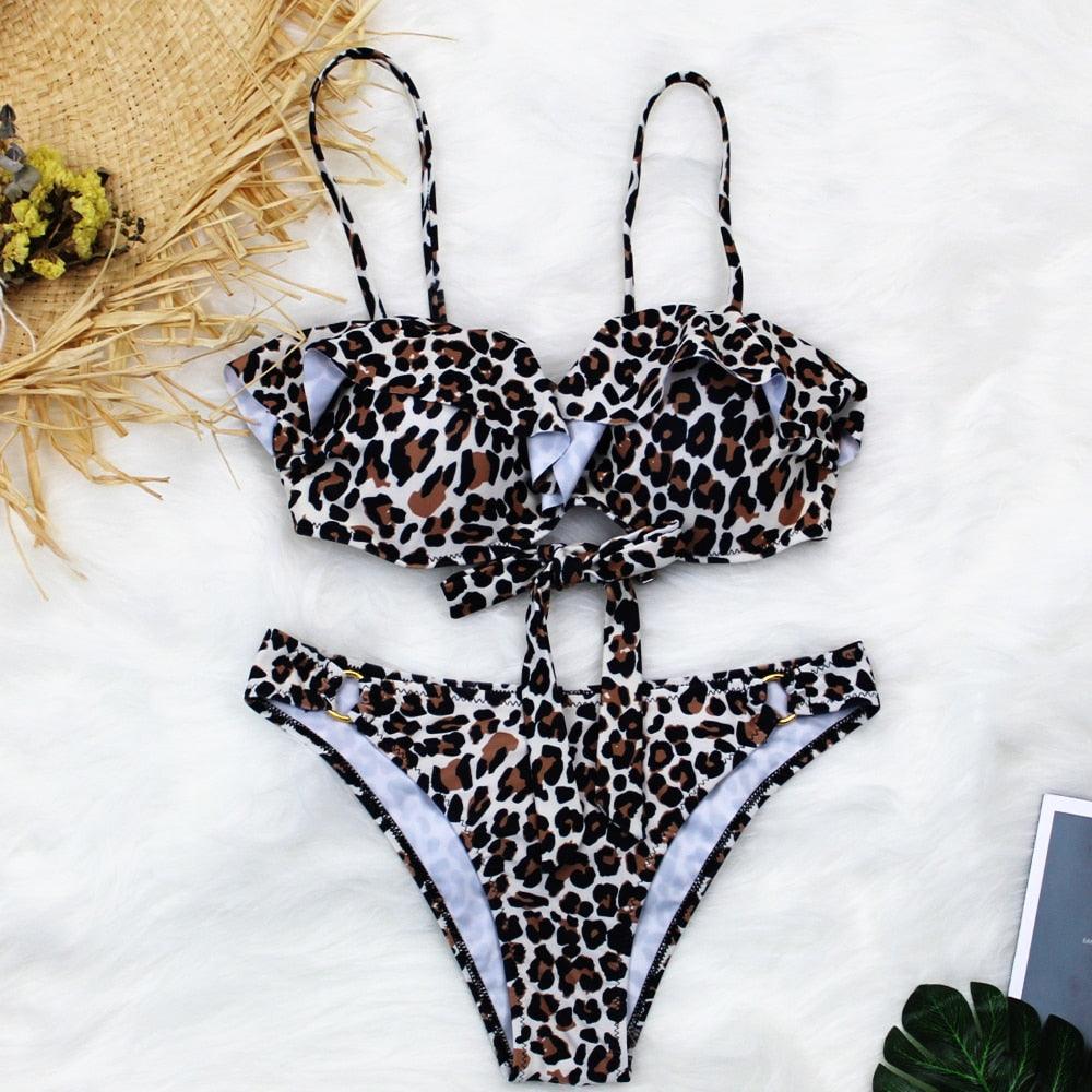 Female Two Piece Swimsuit Low Waist Bikini Floral Printing Swimwear Push Up Bathing Suit  Detachable Padded Push Up Striped Bikini Set Two Piece Swimsuit Ladies Vintage Lace Bikini Sets Beach Swimwear Stevvex