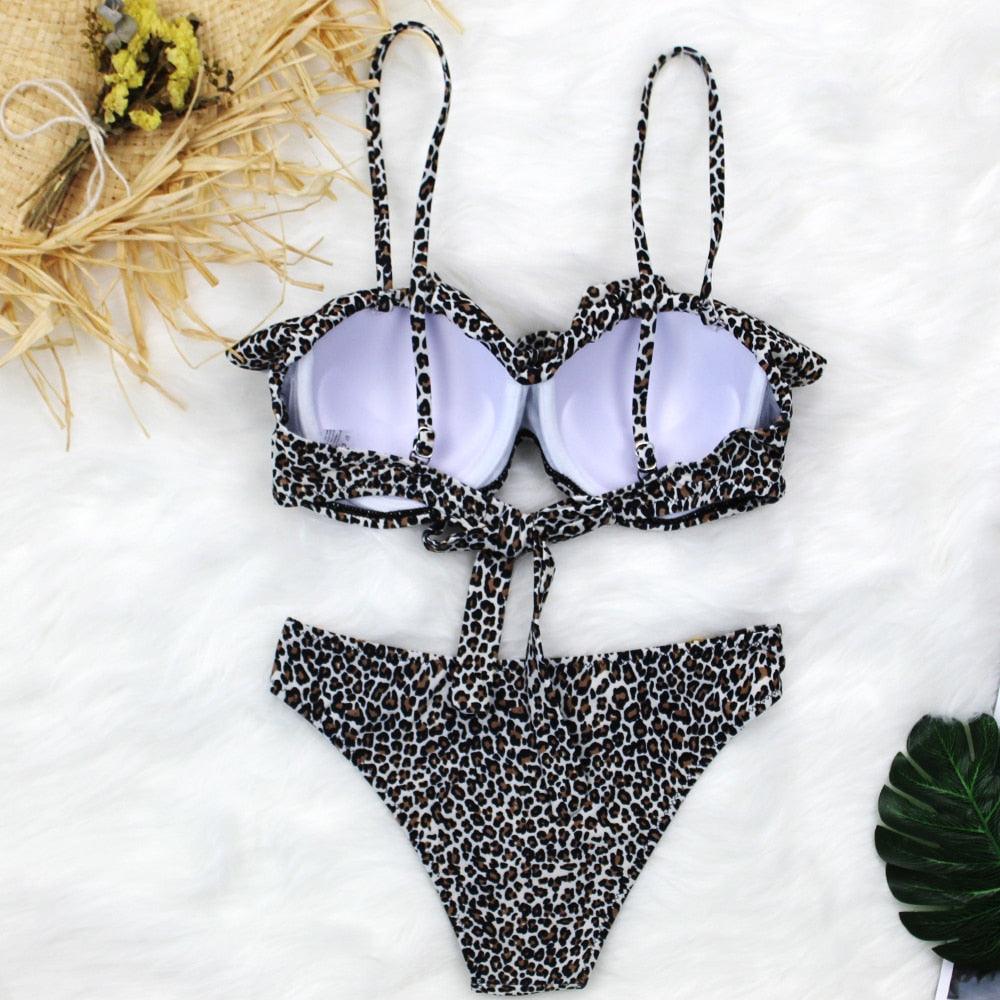 Female Two Piece Swimsuit Low Waist Bikini Floral Printing Swimwear Push Up Bathing Suit  Detachable Padded Push Up Striped Bikini Set Two Piece Swimsuit Ladies Vintage Lace Bikini Sets Beach Swimwear Stevvex