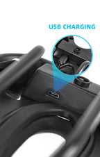 Road Bike Saddle Bicycle Seat With Warning Taillight USB Charging Mountain Cycling Racing PU Breathable Soft Seat Cushion Comfortable Bicycle Seat With Central Relief Zone Ergonomics Design Exercise Bike Seat