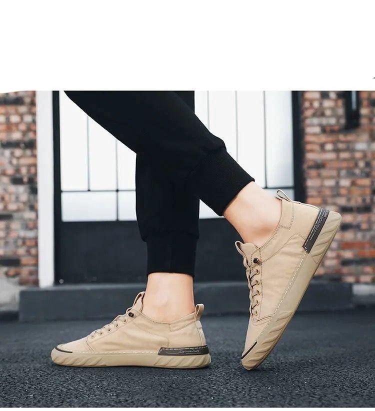 Canvas Men's Comfortable All-match Sneakers Breathable Cloth Casual Sports Flats Men Lightweight Outdoor Walking Sneakers Modern Design Stevvex
