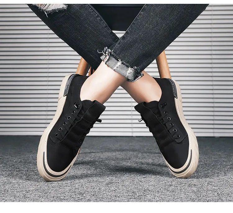 Canvas Men's Comfortable All-match Sneakers Breathable Cloth Casual Sports Flats Men Lightweight Outdoor Walking Sneakers Modern Design Stevvex