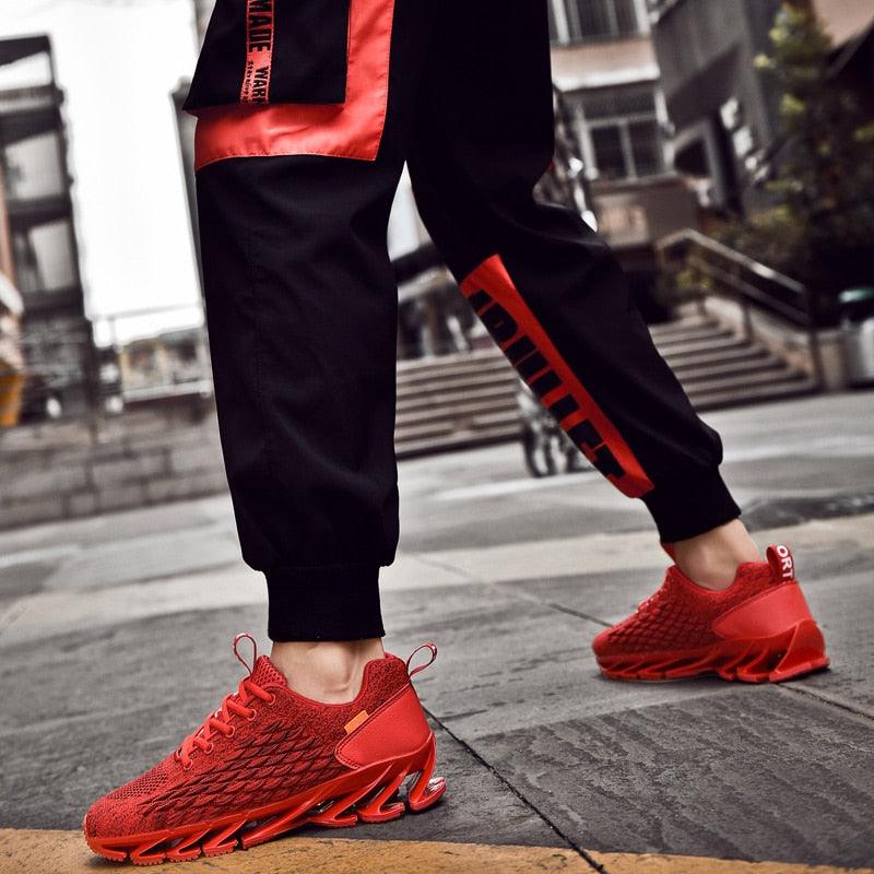 Men's Breathable Mesh Lace Running Shoes Outdoor Fitness Training Sports Shoes Non-slip Wear-resistant Casual Couple Sport Running Athletic Non Slip Fashion Sneakers Stevvex